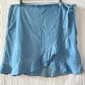 J. Crew Blue Denim Mini Skirt
